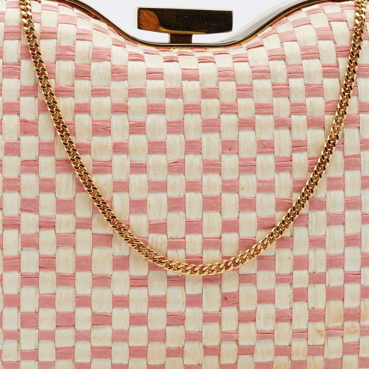 Pre Owned Fendi Multicolor Leather Giano Box Clutch