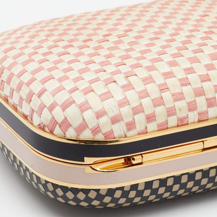 Pre Owned Fendi Multicolor Leather Giano Box Clutch