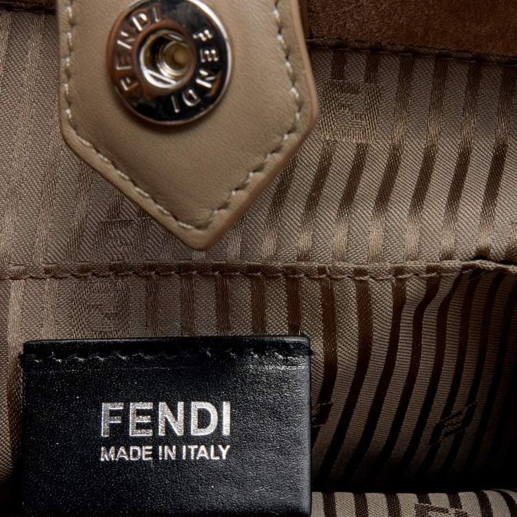 Pre Owned Fendi Multicolor Leather Medium Sac 2jours Elite Tote