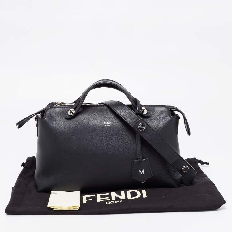 Pre Owned Fendi Black Leather By The Way Medium Bag