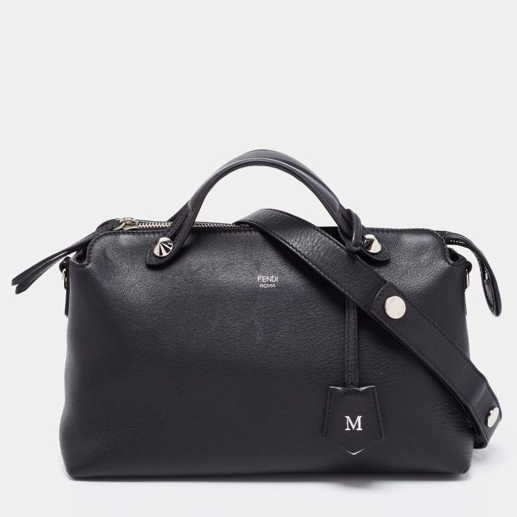 Pre Owned Fendi Black Leather By The Way Medium Bag