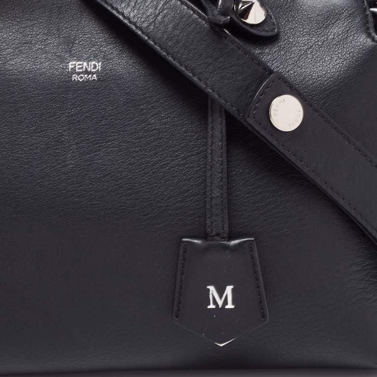 Pre Owned Fendi Black Leather By The Way Medium Bag