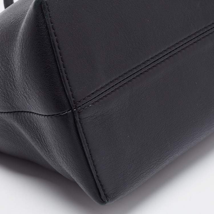 Pre Owned Fendi Black Leather By The Way Medium Bag