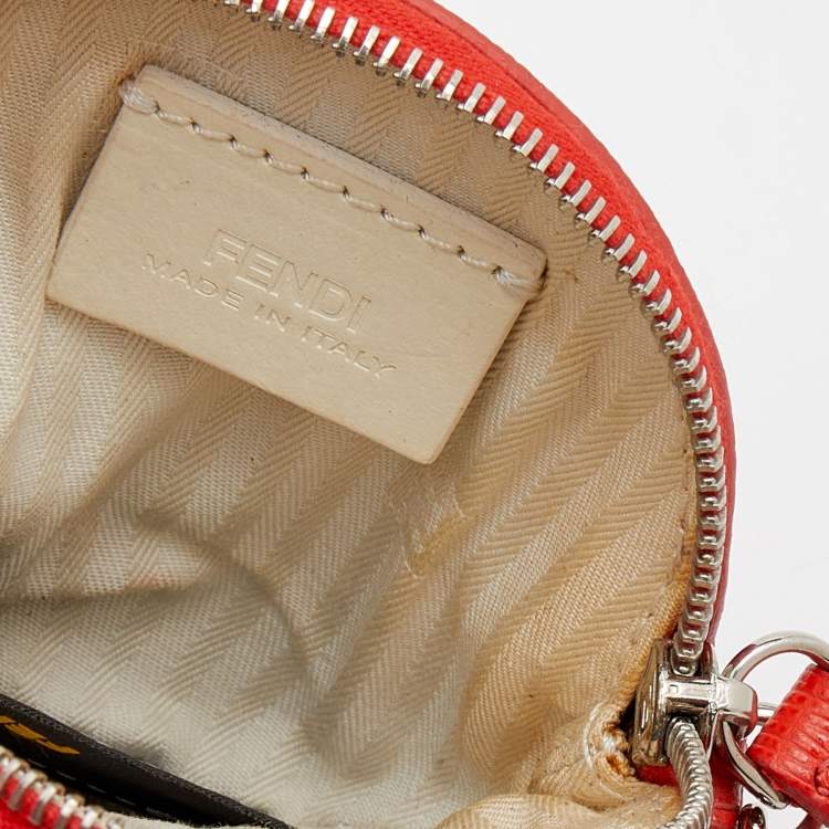 Pre Owned Fendi Multicolor Leather Coin Pouch