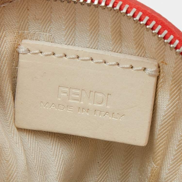 Pre Owned Fendi Multicolor Leather Coin Pouch