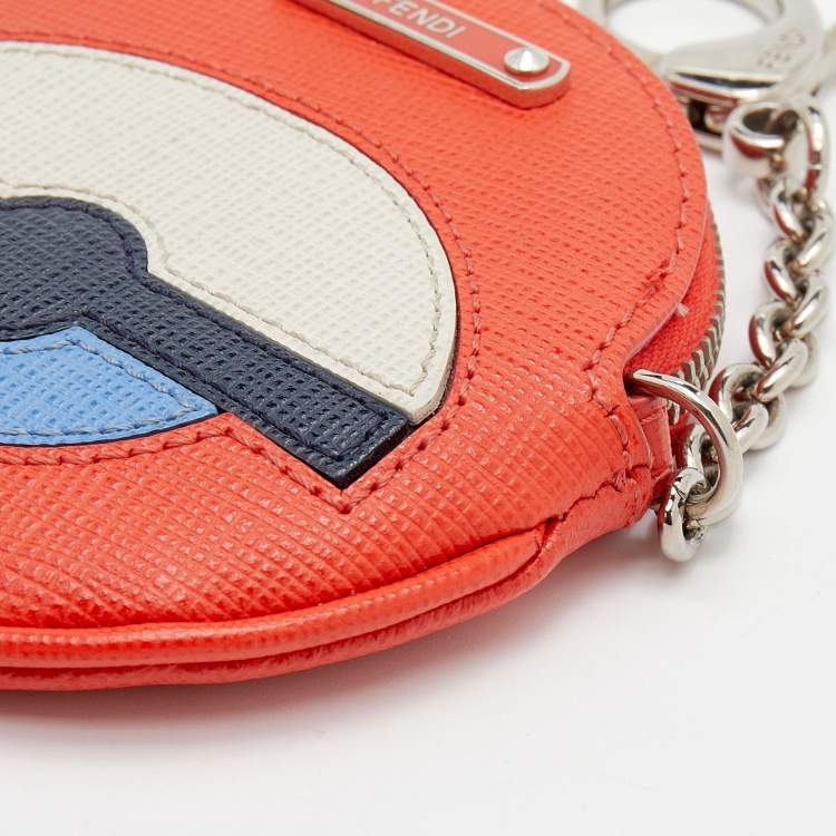 Pre Owned Fendi Multicolor Leather Coin Pouch