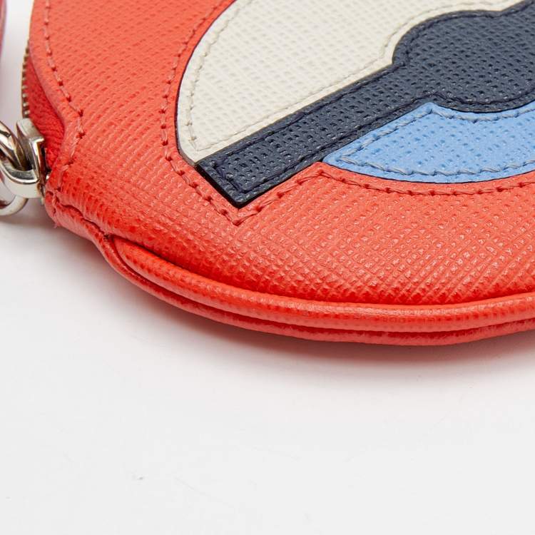 Pre Owned Fendi Multicolor Leather Coin Pouch