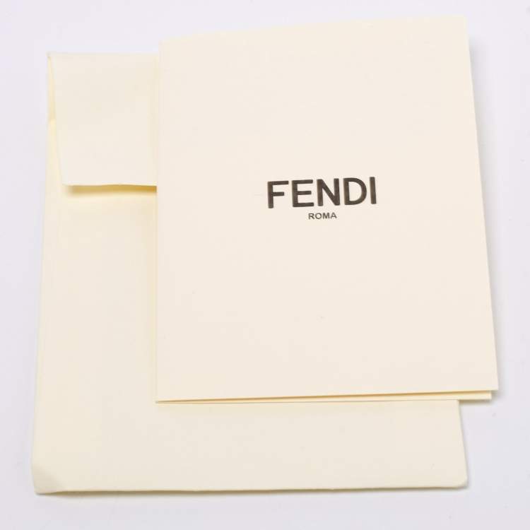 Pre Owned Fendi Brown/Neon Green Zucca Canvas and Leather Mini Mon Tresor Drawstring Bucket Bag