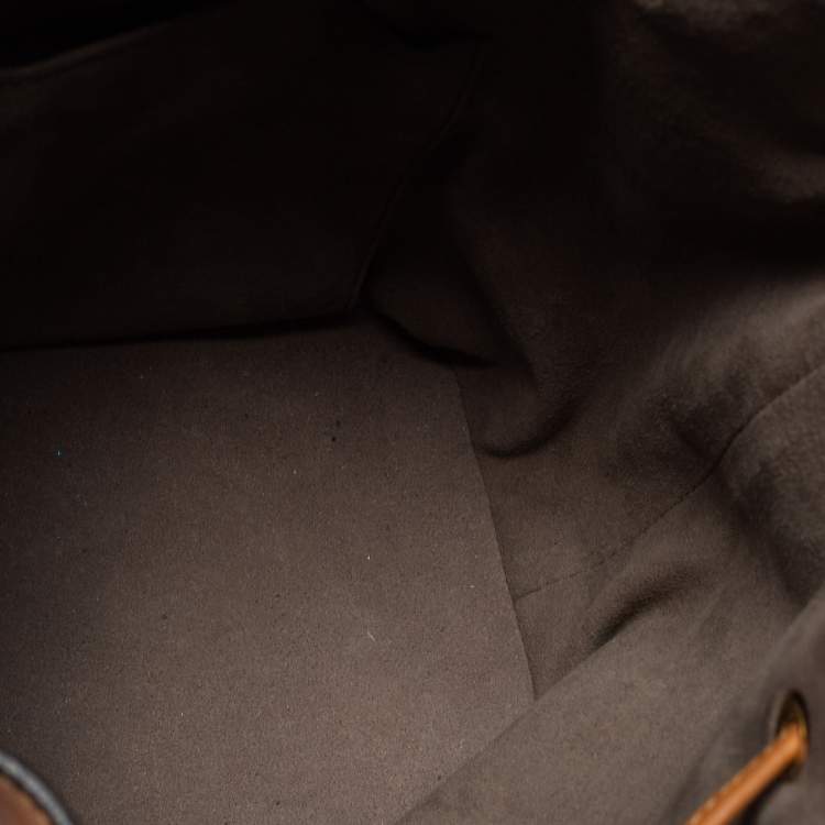 Pre Owned Fendi Brown Leather Grande Mon Tresor Bucket Bag