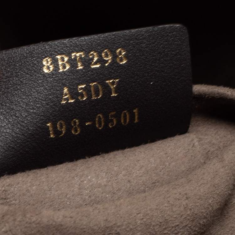 Pre Owned Fendi Brown Leather Grande Mon Tresor Bucket Bag