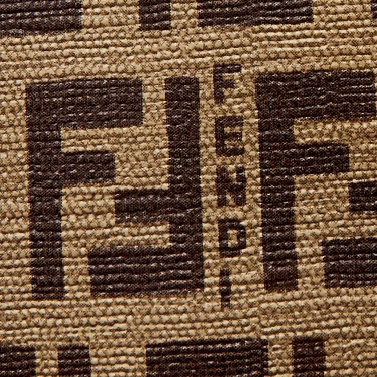 Pre Owned Fendi Red Zucchino Patent Leather Flap Wallet