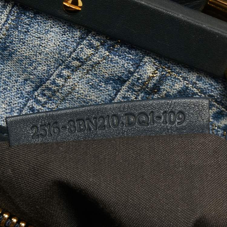 Pre Owned Fendi Midnight Blue Leather Large Peekaboo Top Handle Bag