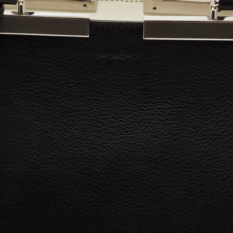 Pre Owned Fendi Black Leather Large 3Jours Tote
