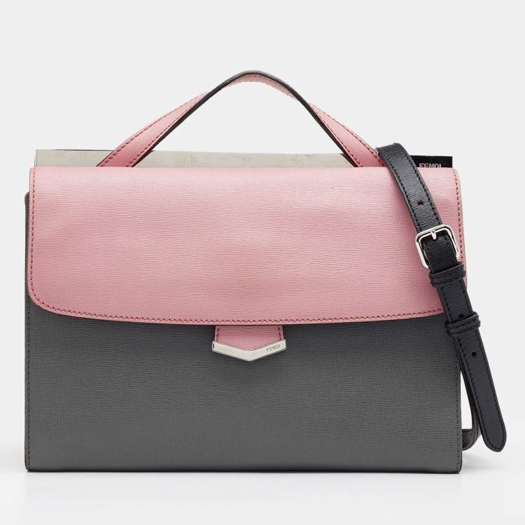 مملوكة مسبقًا Fendi Multicolor Leather Small Demi Jour Top Handle Bag