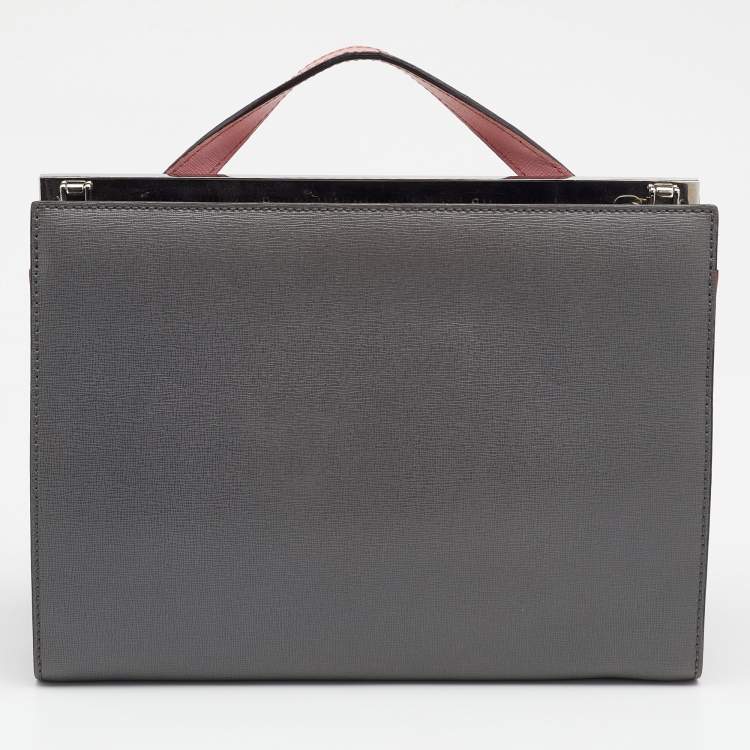 مملوكة مسبقًا Fendi Multicolor Leather Small Demi Jour Top Handle Bag