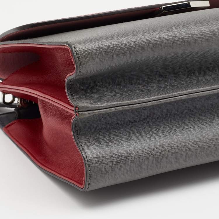مملوكة مسبقًا Fendi Multicolor Leather Small Demi Jour Top Handle Bag