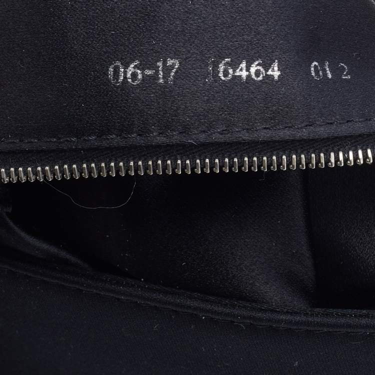 Pre Owned Fendi Black Neoprene and Patent Leather Baguette Bag