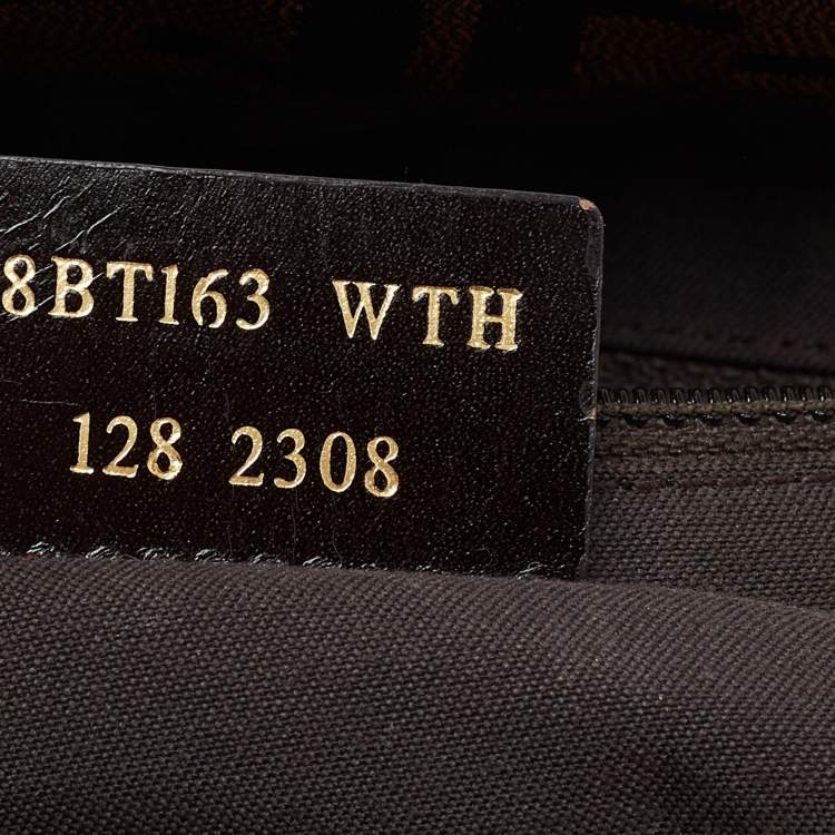 Pre Owned Fendi Tobacco Zucca Canvas Mia Shoulder Bag