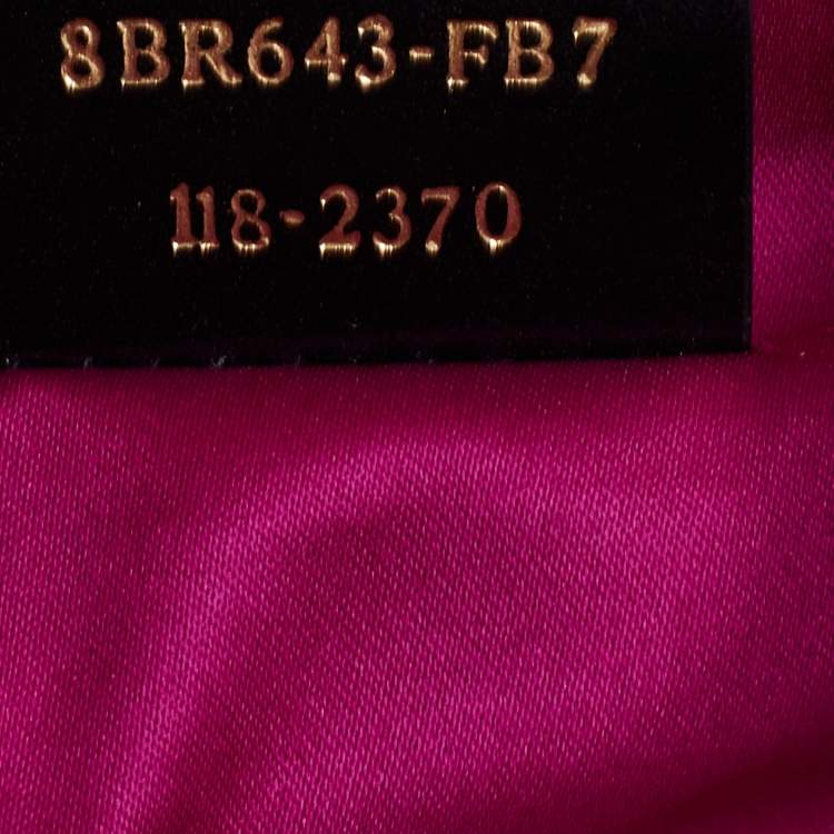 Pre Owned Fendi Purple Suede Zip Hobo 