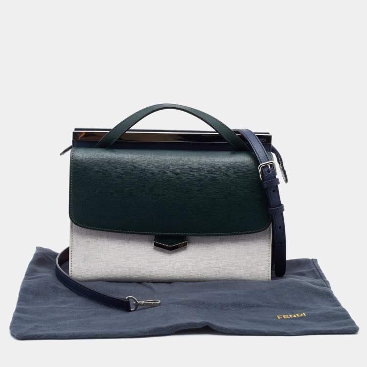 مملوكة مسبقًا Fendi Multicolor Leather Small Demi Jour Top Handle Bag
