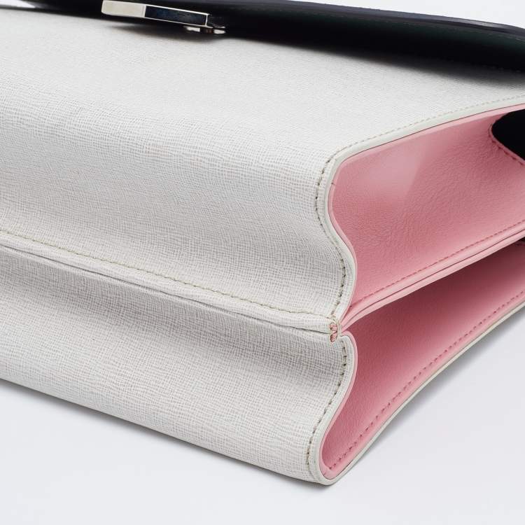 مملوكة مسبقًا Fendi Multicolor Leather Small Demi Jour Top Handle Bag