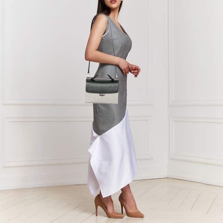 مملوكة مسبقًا Fendi Multicolor Leather Small Demi Jour Top Handle Bag