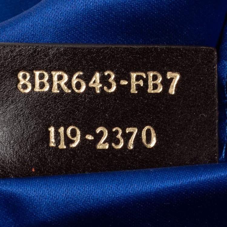 Pre Owned Fendi Blue Suede Zip Hobo