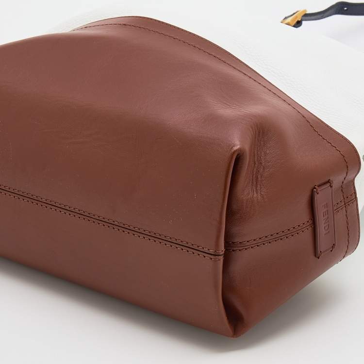 مملوكة مسبقًا Fendi Tri Color Leather Selleria 2Bag Tote