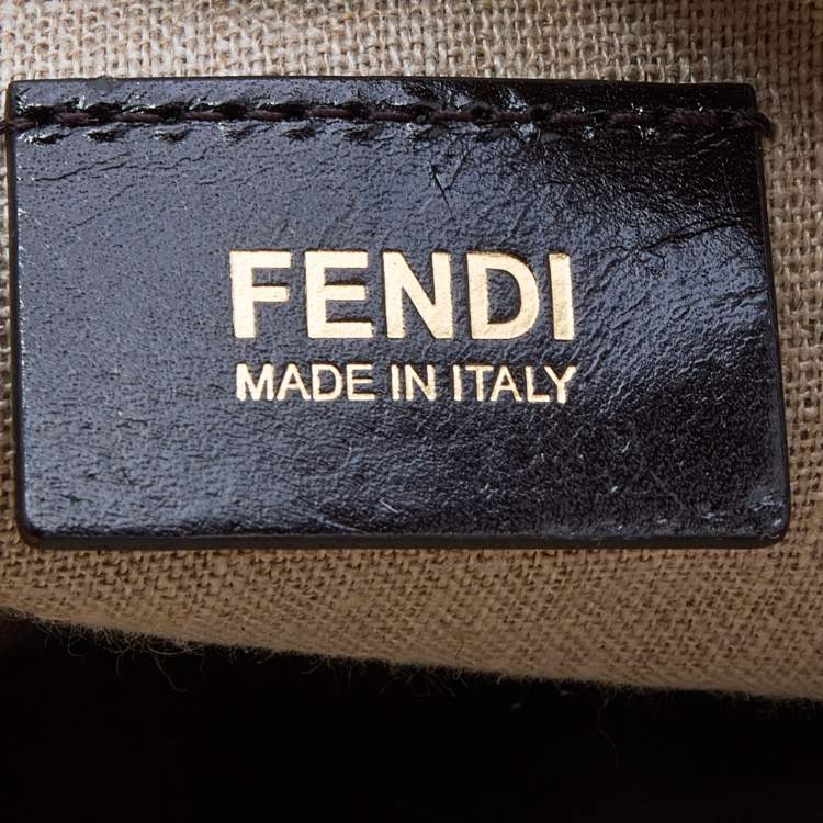 مملوكة مسبقًا Fendi Tri Color Leather Selleria 2Bag Tote