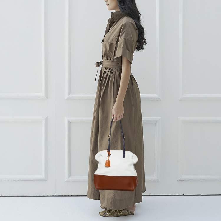 مملوكة مسبقًا Fendi Tri Color Leather Selleria 2Bag Tote