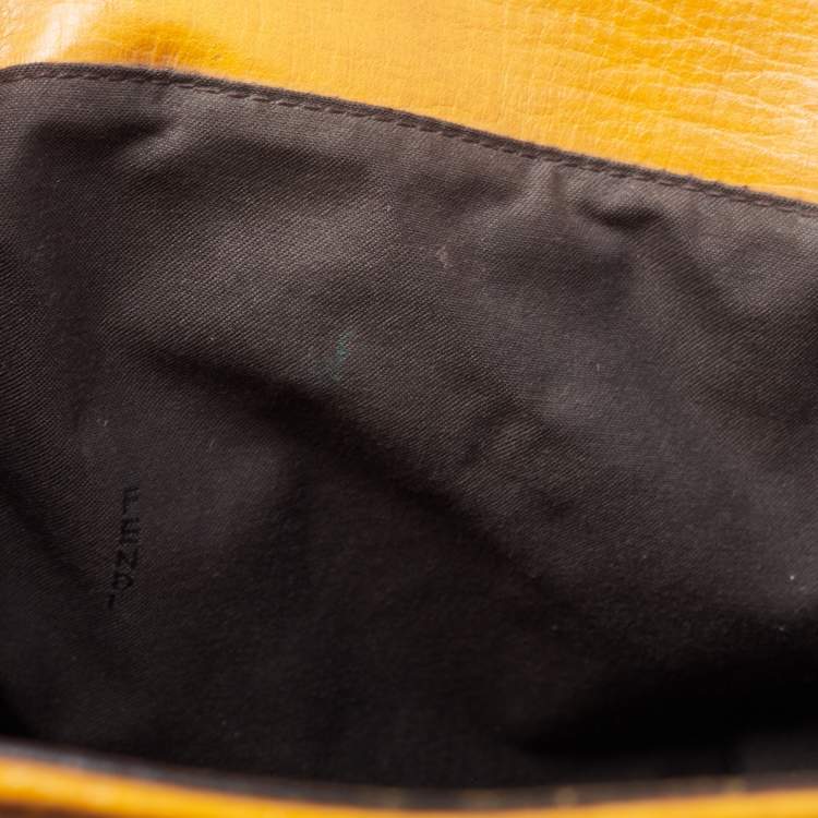 Pre Owned Fendi Tobacco/Orange Zucca Velvet and Leather Small Chef De Jour Bag