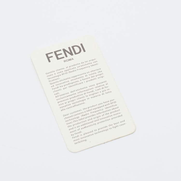 Pre Owned Fendi Orange Leather Flower Continental Wallet