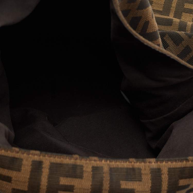 Pre Owned Fendi Tobacco Zucca Canvas Hobo