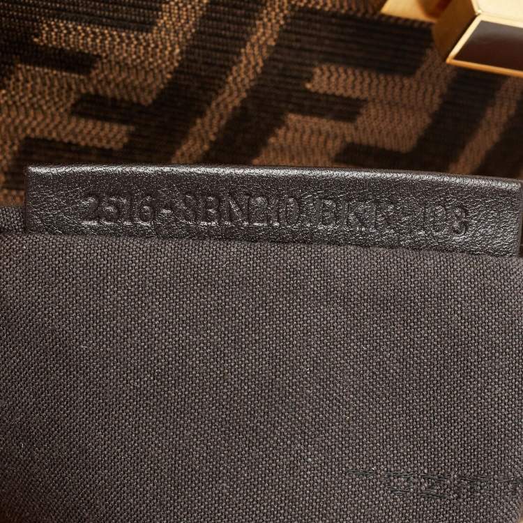 مملوكة مسبقًا Fendi Brown Leather Large Peekaboo Top Handle Bag