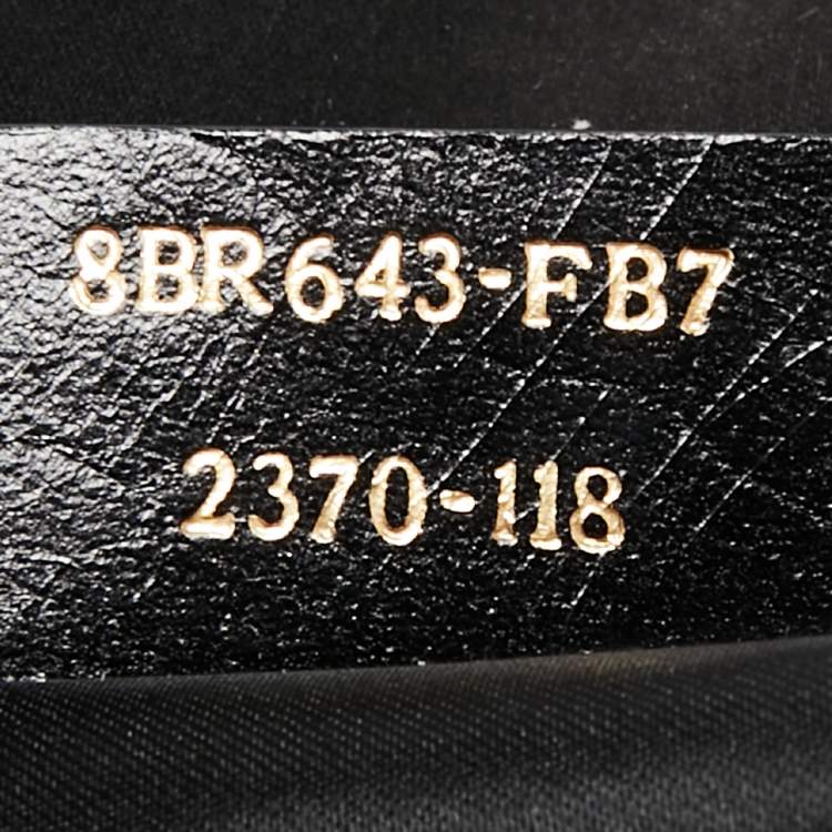 Pre Owned Fendi Black Metallic Leather Mama Forever Hobo