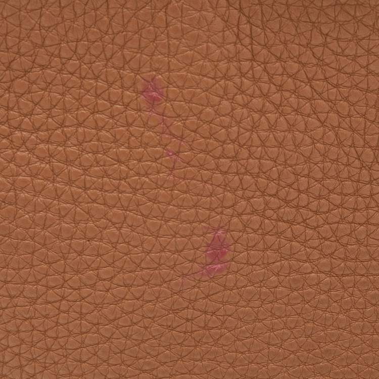 Pre Owned Fendi Caramel Leather Medium Selleria Peekaboo Top Handle Bag
