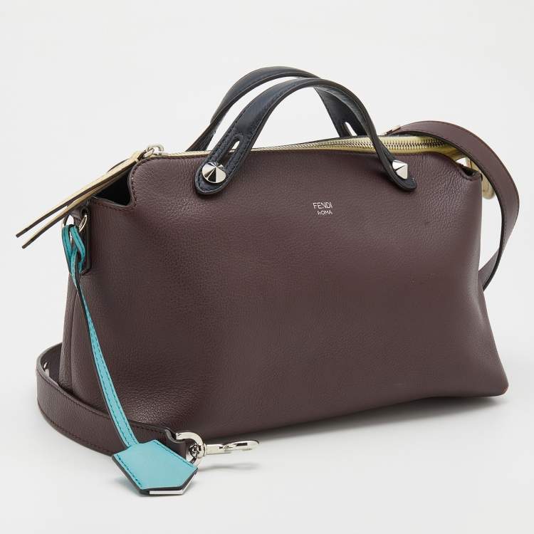 مملوكة مسبقًا Fendi Tricolor Leather Small By The Way Shoulder Bag