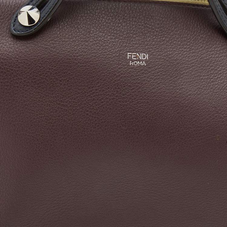 مملوكة مسبقًا Fendi Tricolor Leather Small By The Way Shoulder Bag