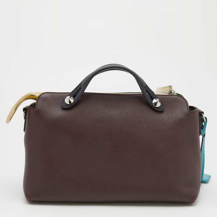 مملوكة مسبقًا Fendi Tricolor Leather Small By The Way Shoulder Bag