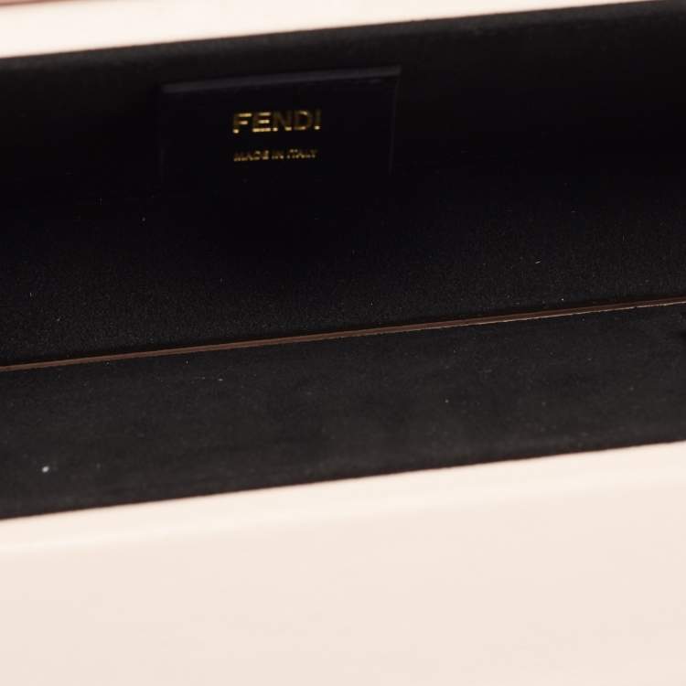 مملوكة مسبقًا Fendi Blush Pink Leather Horizontal Box Crossbody Bag