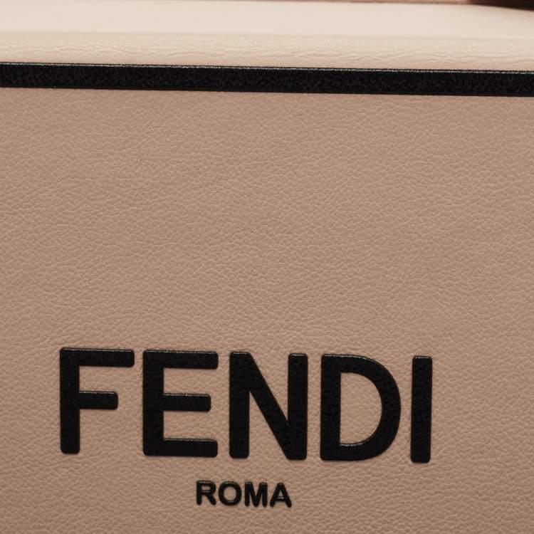مملوكة مسبقًا Fendi Blush Pink Leather Horizontal Box Crossbody Bag
