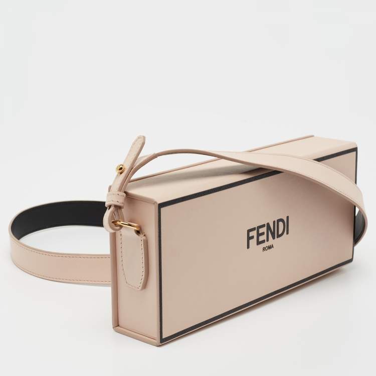مملوكة مسبقًا Fendi Blush Pink Leather Horizontal Box Crossbody Bag