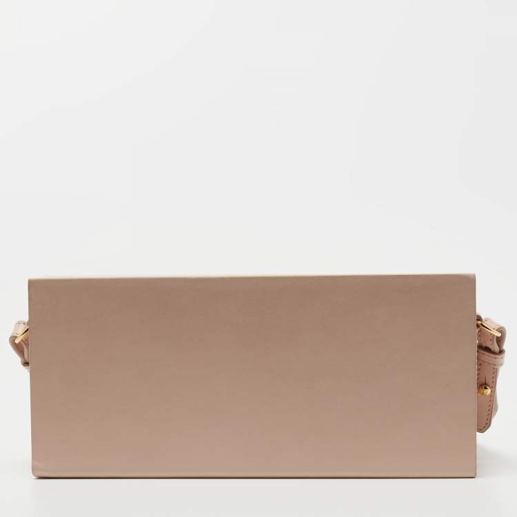 مملوكة مسبقًا Fendi Blush Pink Leather Horizontal Box Crossbody Bag