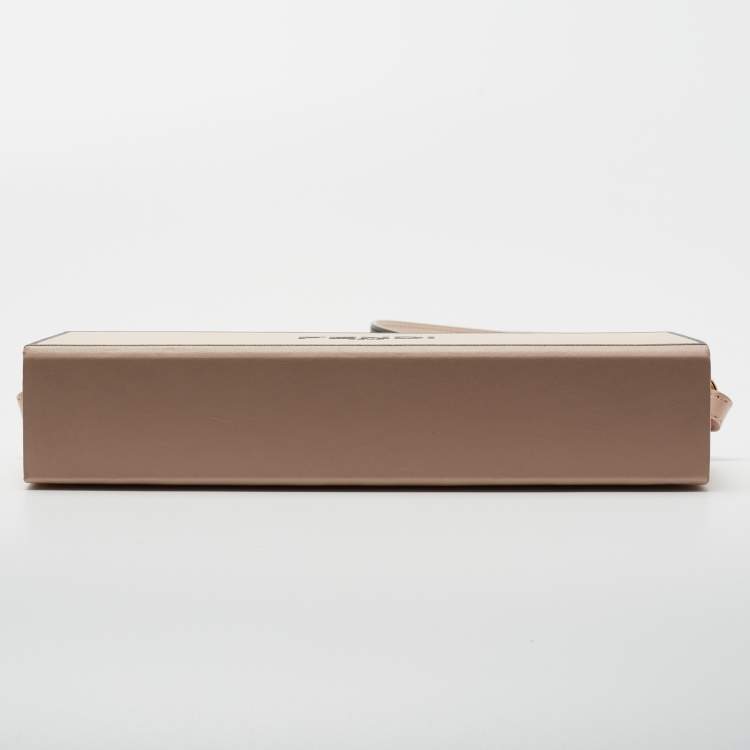 مملوكة مسبقًا Fendi Blush Pink Leather Horizontal Box Crossbody Bag