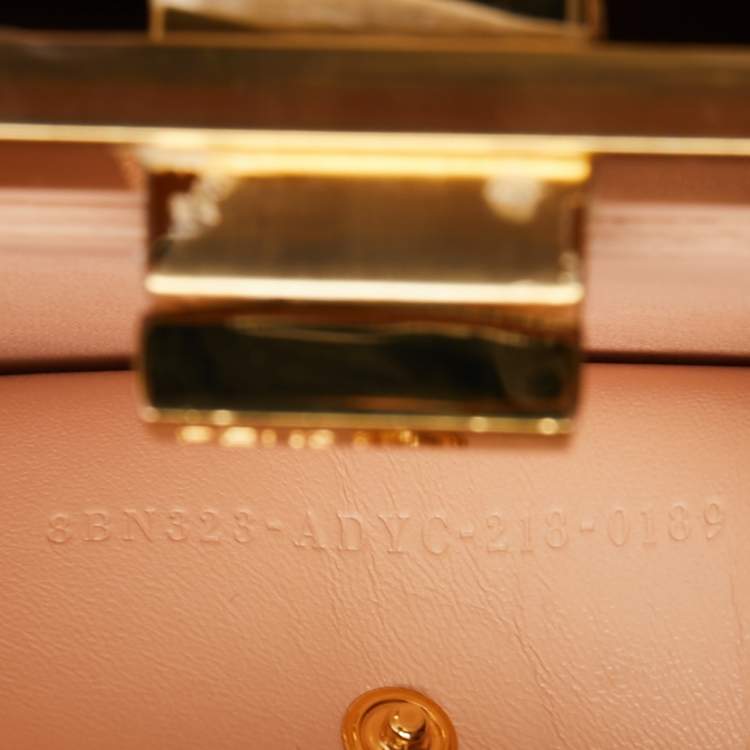 مملوكة مسبقًا Fendi Brown Leather Peekaboo ISeeU East-West Top Handle Bag 
