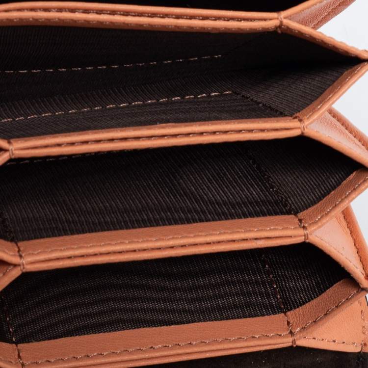 Pre Owned Fendi Multicolor Python Peekaboo Compact Wallet