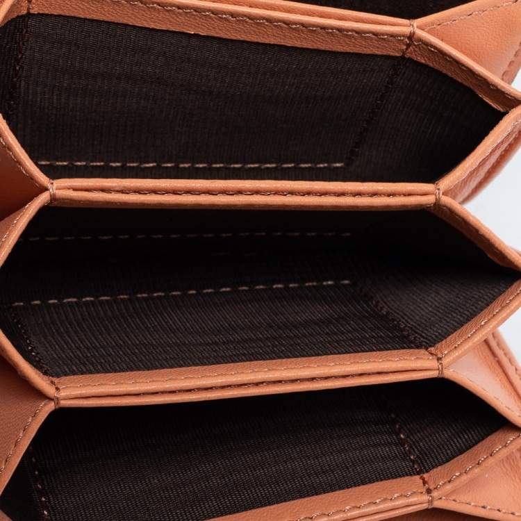 Pre Owned Fendi Multicolor Python Peekaboo Compact Wallet