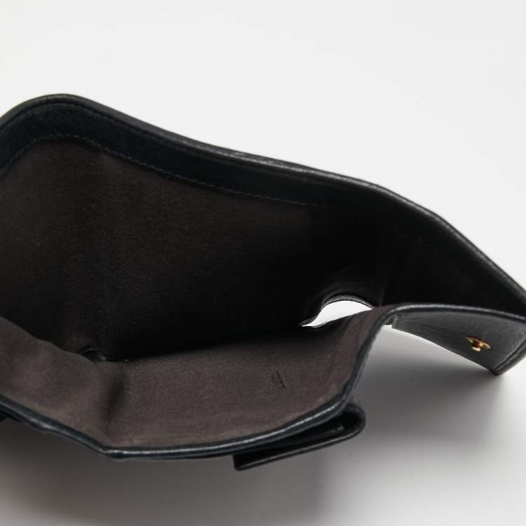 مملوكة مسبقًا Fendi Black Zucca Canvas and Leather French Wallet