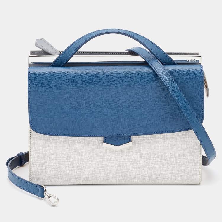 مملوكة مسبقًا Fendi Multicolor Leather Small Demi Jour Top Handle Bag
