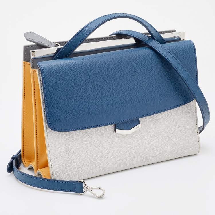 مملوكة مسبقًا Fendi Multicolor Leather Small Demi Jour Top Handle Bag